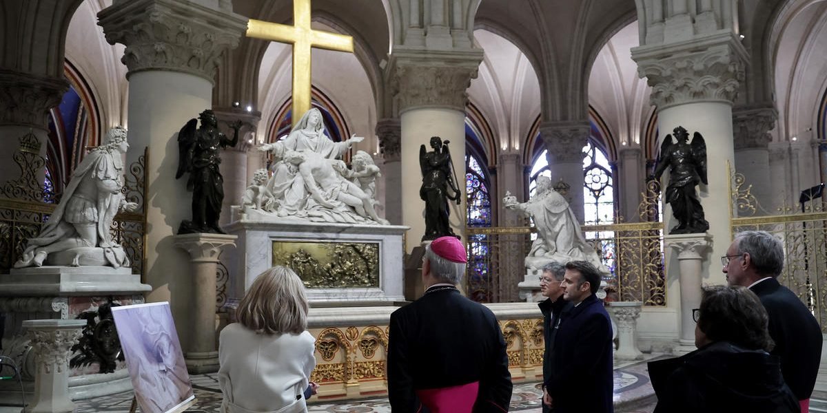 ماكرون يشهد ترميم كاتدرائية نوتردام بعد أكثر من 5 سنوات من التهمتها النيران